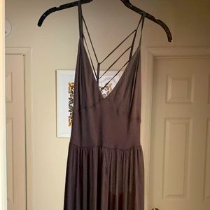 Silence + Noise unique black maxi summer dress